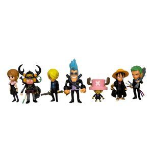 One Piece World Collectable Figures Strong World Bandai Banpresto 7pc Set